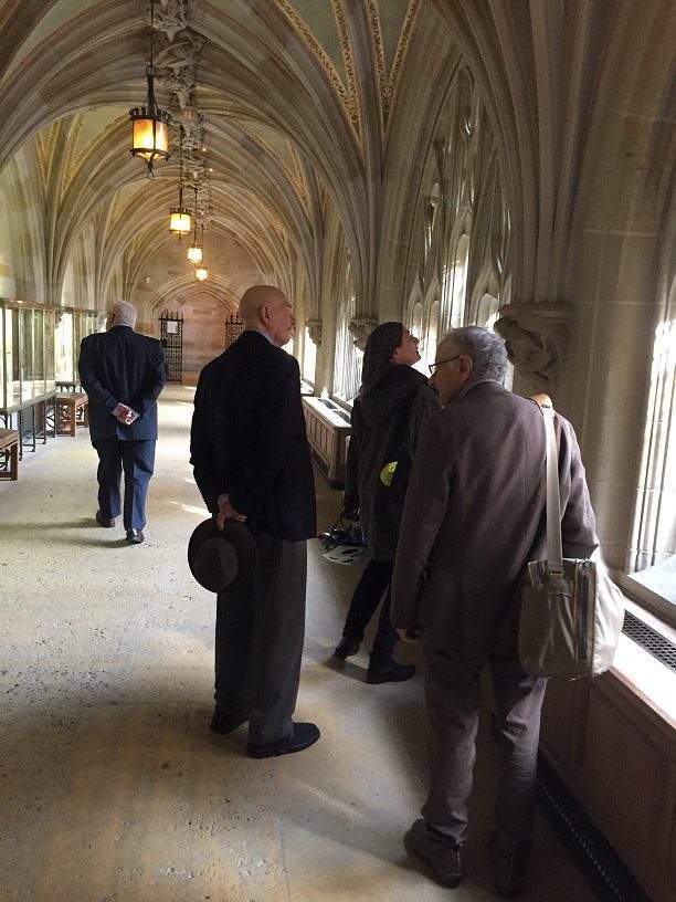 Hallway at Sterling Memorial Library, Yale.