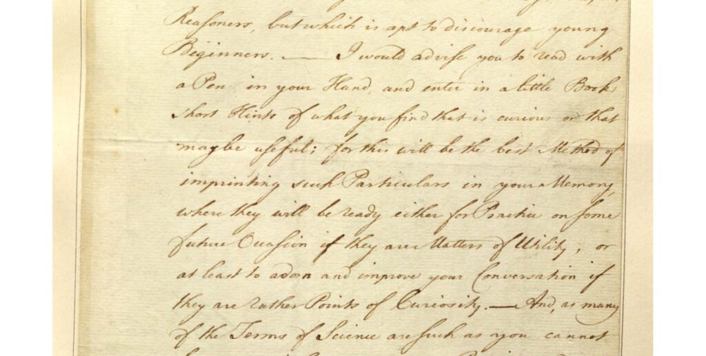 Franklin's manuscript