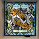 Read With A Pen stained glass panel by Martin Mangold 5/26/2025